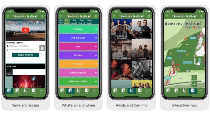 Festival travel apps and guides